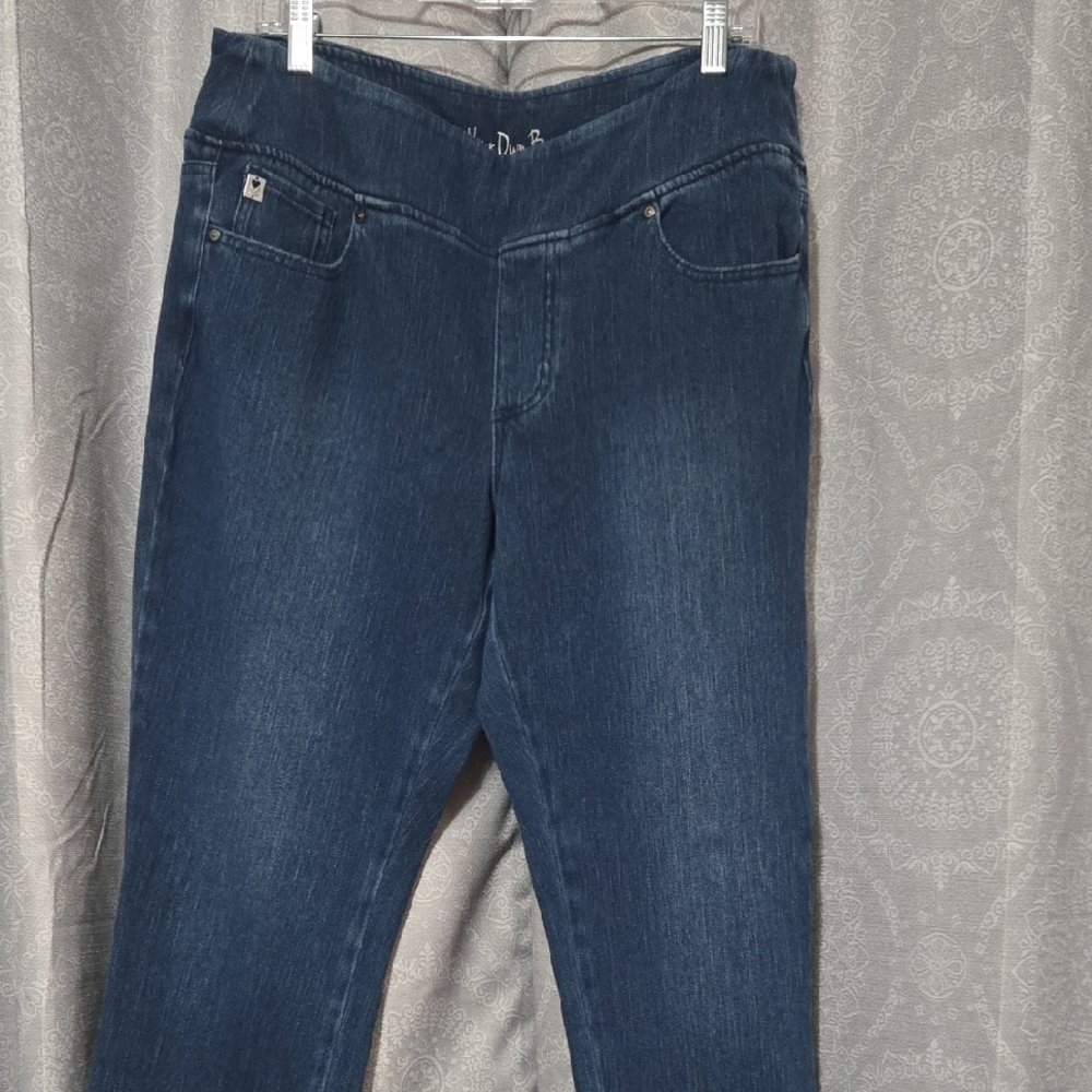 Belle by Kim Gravel Dark Blue Jeggings